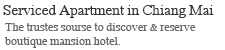 serviced aparment in Chiang Mai